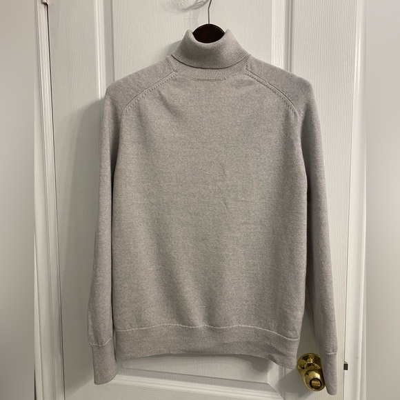 Aritzia Sweaters - Aritzia Wilfred 100% Marino Wool Turtleneck Sweater Grey Size M